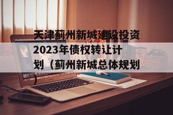 天津蓟州新城建设投资2023年债权转让计划（蓟州新城总体规划）