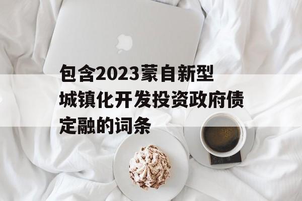 包含2023蒙自新型城镇化开发投资政府债定融的词条