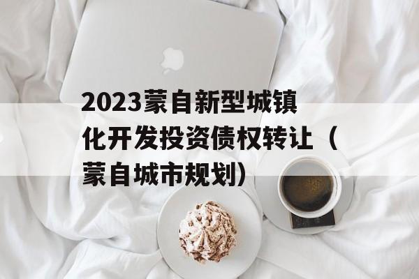 2023蒙自新型城镇化开发投资债权转让（蒙自城市规划）