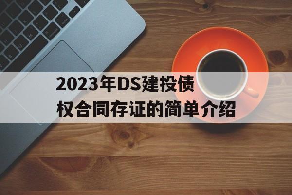 2023年DS建投债权合同存证的简单介绍