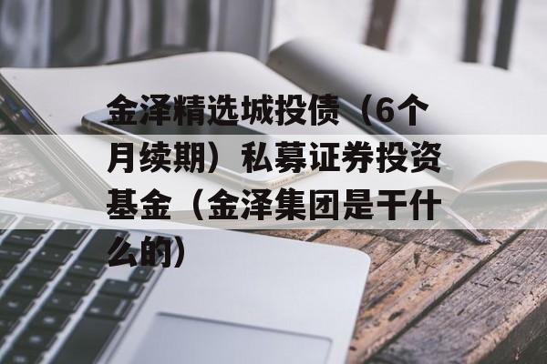 金泽精选城投债（6个月续期）私募证券投资基金（金泽集团是干什么的）