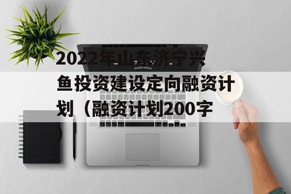 2022年山东济宁兴鱼投资建设定向融资计划（融资计划200字）