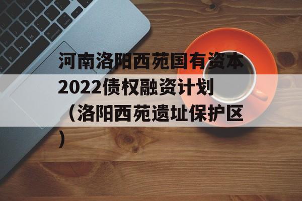 河南洛阳西苑国有资本2022债权融资计划（洛阳西苑遗址保护区）