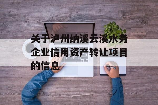 关于泸州纳溪云溪水务企业信用资产转让项目的信息