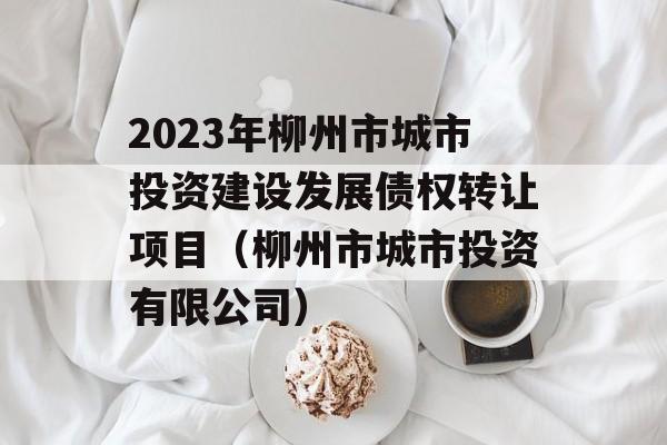 2023年柳州市城市投资建设发展债权转让项目（柳州市城市投资有限公司）