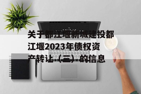 关于都江堰新城建投都江堰2023年债权资产转让（三）的信息