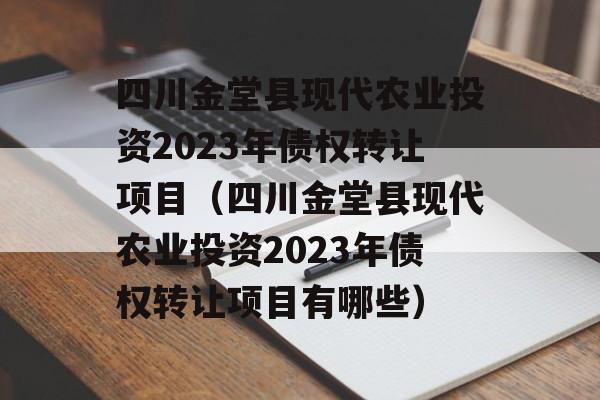 四川金堂县现代农业投资2023年债权转让项目（四川金堂县现代农业投资2023年债权转让项目有哪些）