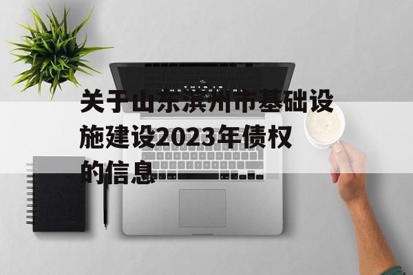 关于山东滨州市基础设施建设2023年债权的信息