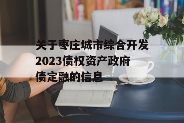 关于枣庄城市综合开发2023债权资产政府债定融的信息