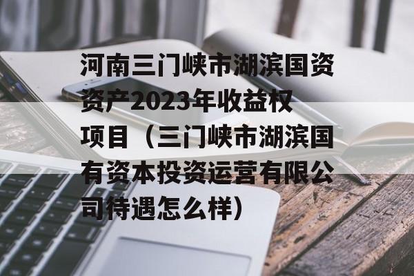 河南三门峡市湖滨国资资产2023年收益权项目（三门峡市湖滨国有资本投资运营有限公司待遇怎么样）