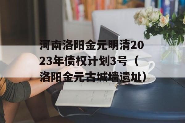 河南洛阳金元明清2023年债权计划3号（洛阳金元古城墙遗址）