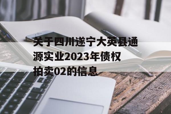 关于四川遂宁大英县通源实业2023年债权拍卖02的信息