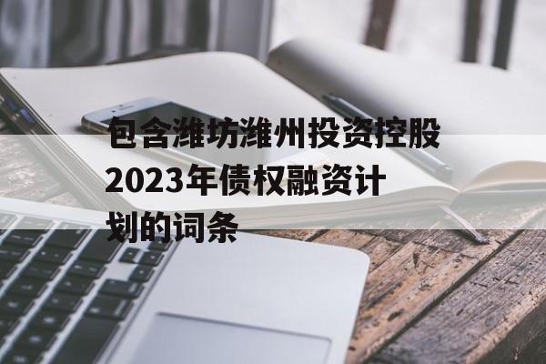 包含潍坊潍州投资控股2023年债权融资计划的词条