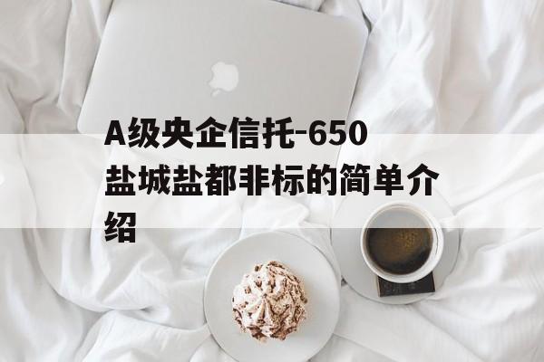 A级央企信托-650盐城盐都非标的简单介绍