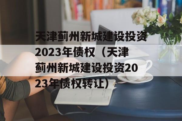 天津蓟州新城建设投资2023年债权（天津蓟州新城建设投资2023年债权转让）