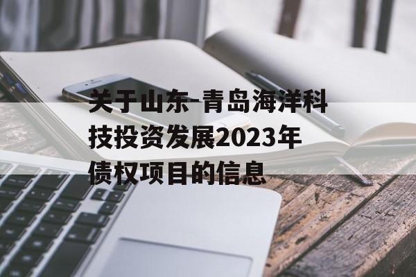 关于山东-青岛海洋科技投资发展2023年债权项目的信息