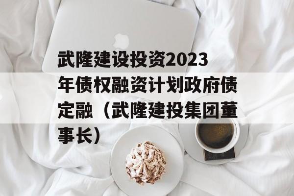 武隆建设投资2023年债权融资计划政府债定融（武隆建投集团董事长）