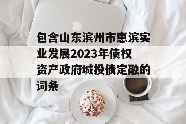 包含山东滨州市惠滨实业发展2023年债权资产政府城投债定融的词条