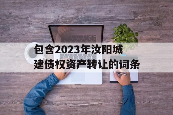 包含2023年汝阳城建债权资产转让的词条