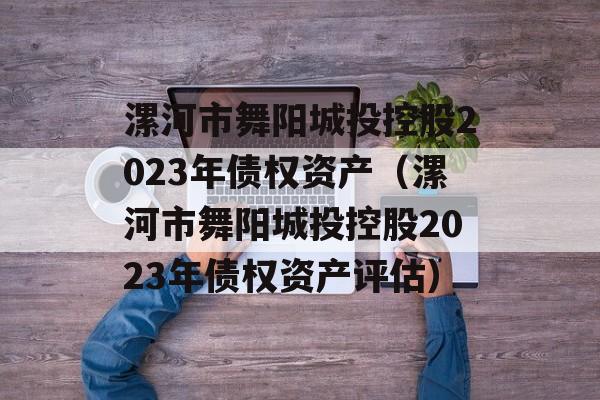 漯河市舞阳城投控股2023年债权资产（漯河市舞阳城投控股2023年债权资产评估）