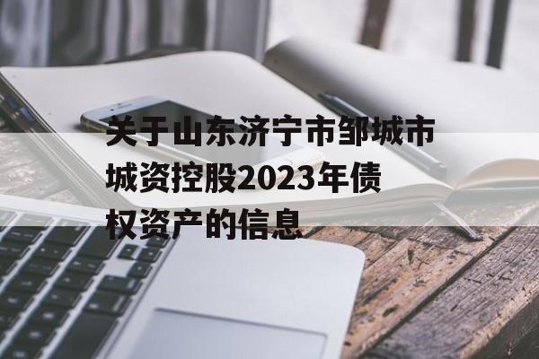 关于山东济宁市邹城市城资控股2023年债权资产的信息