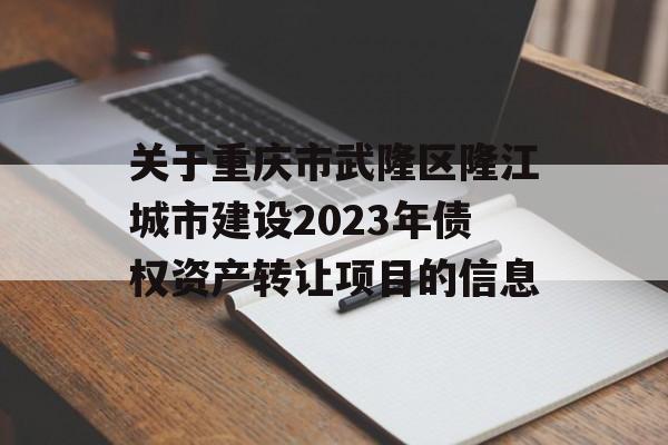 关于重庆市武隆区隆江城市建设2023年债权资产转让项目的信息