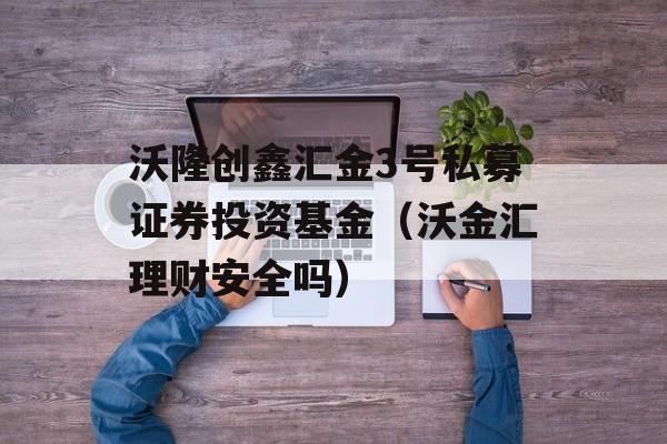 沃隆创鑫汇金3号私募证券投资基金（沃金汇理财安全吗）