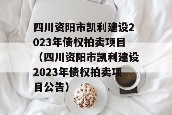 四川资阳市凯利建设2023年债权拍卖项目（四川资阳市凯利建设2023年债权拍卖项目公告）