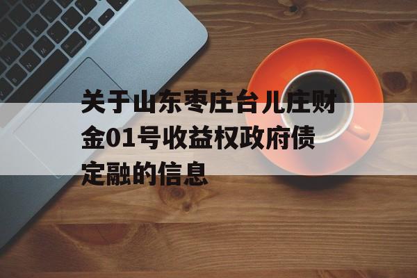 关于山东枣庄台儿庄财金01号收益权政府债定融的信息