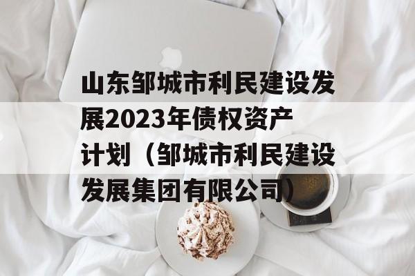 山东邹城市利民建设发展2023年债权资产计划（邹城市利民建设发展集团有限公司）