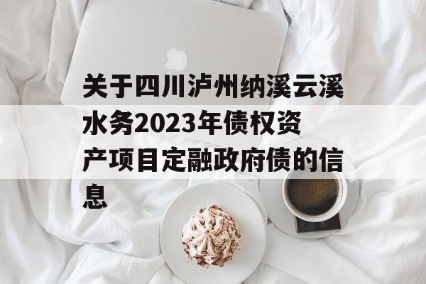 关于四川泸州纳溪云溪水务2023年债权资产项目定融政府债的信息