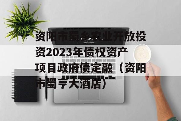 资阳市蜀乡农业开放投资2023年债权资产项目政府债定融（资阳市蜀亨大酒店）