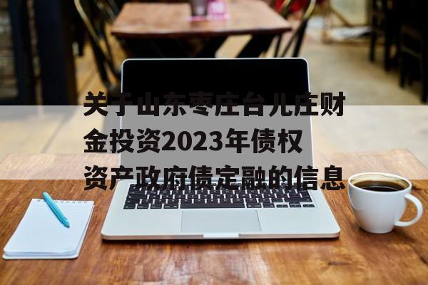 关于山东枣庄台儿庄财金投资2023年债权资产政府债定融的信息