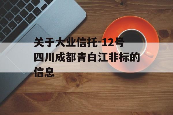 关于大业信托-12号四川成都青白江非标的信息