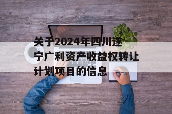 关于2024年四川遂宁广利资产收益权转让计划项目的信息