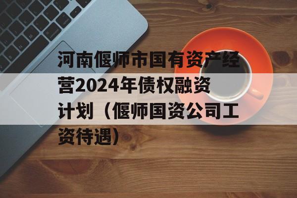 河南偃师市国有资产经营2024年债权融资计划（偃师国资公司工资待遇）