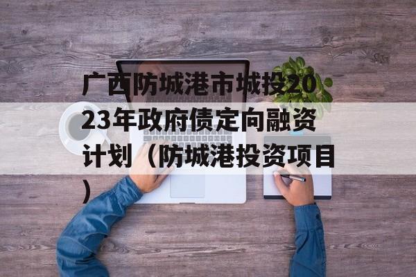 广西防城港市城投2023年政府债定向融资计划（防城港投资项目）