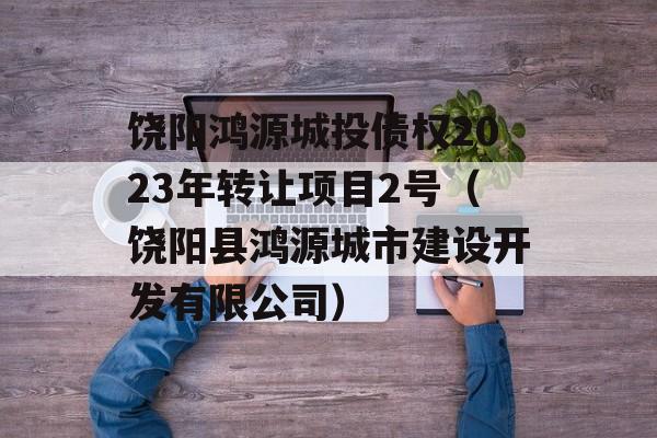 饶阳鸿源城投债权2023年转让项目2号（饶阳县鸿源城市建设开发有限公司）