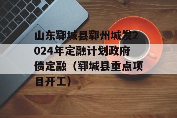 山东郓城县郓州城发2024年定融计划政府债定融（郓城县重点项目开工）