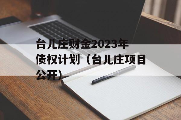 台儿庄财金2023年债权计划（台儿庄项目公开）