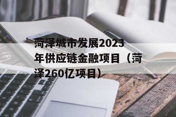 菏泽城市发展2023年供应链金融项目（菏泽260亿项目）