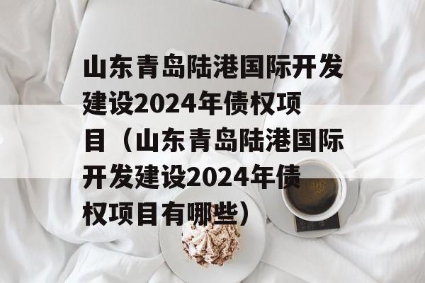 山东青岛陆港国际开发建设2024年债权项目（山东青岛陆港国际开发建设2024年债权项目有哪些）