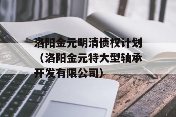 洛阳金元明清债权计划（洛阳金元特大型轴承开发有限公司）