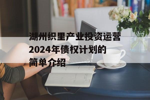 湖州织里产业投资运营2024年债权计划的简单介绍